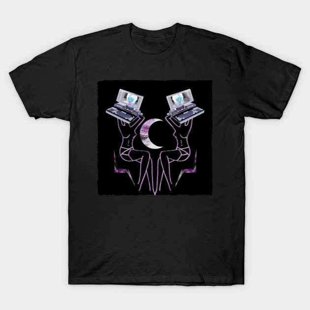 Moon Duo T-Shirt by FrontLawnUtopia